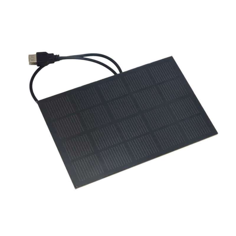 SOLAR CELL 5V 600mA MONOCRYSTALLINE PET WITH USB CABLE