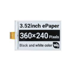 3.52inch e-Paper raw display, 360 × 240, SPI Interface (WS-22609)