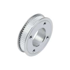 2GT 60 Teeth Aluminum Timing Pulley, 19mm Center Bore Diameter, with 4 Flat Holes (WS-22384)
