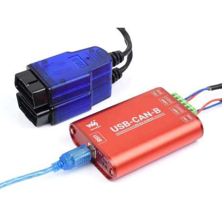 USB to CAN Adapter, Dual-Channel CAN Analyzer, Industrial Isolation (WS-22773)