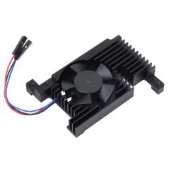 Dedicated All-In-One aluminum alloy cooling fan for Raspberry Pi 4B, PWM speed adjustment, better cooling (WS-22931)