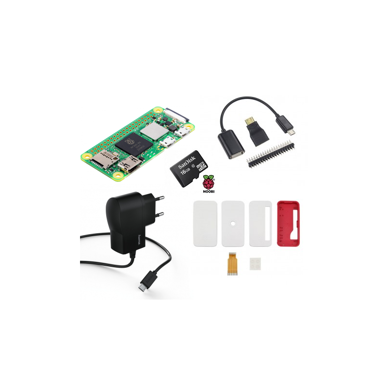 Raspberry Pi Zero 2 W KIT - 16GB SD Card, 5V/1A, Case, Connectors