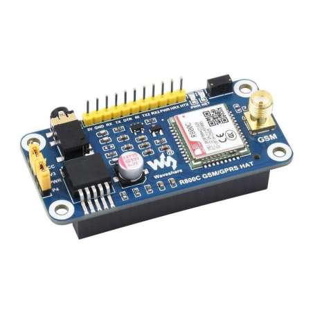 R800C GSM/GPRS HAT For Raspberry Pi  (WS-23459)