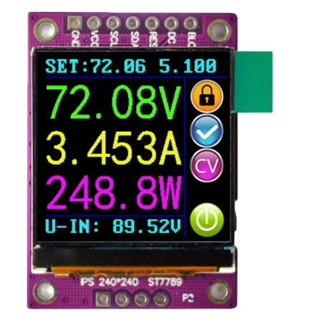 1.3 inch 240x240 IPS TFT LCD 7Pin SPI ESP32/Arduino Display Module (ER-DIS13268P)