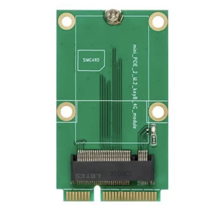 Carte Adaptateur M.2 NVMe Vers Mini PCIe – Pour SSD 2230/2242/2260/2280, Lecture De Secours