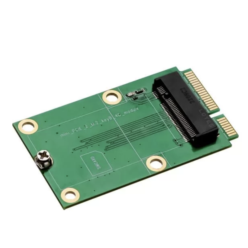 Mini Pcie To M Ngff Key B G Adapter With Sim Card Slot Er Acc A