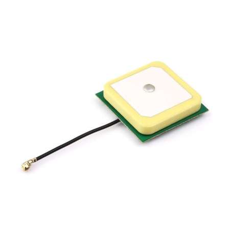 GNSS Active Ceramic Positioning Antenna, IPEX 1 connector, Supports multiple satellite positioning systems (WS-24095)