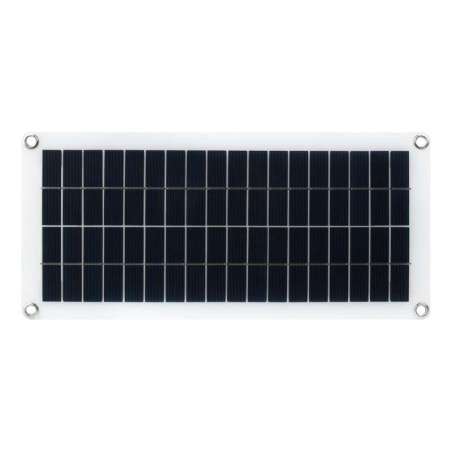 Semi-flexible Polycrystalline silicon Solar Panel (18V 10W), Supports 5V regulated output (WS-24167)