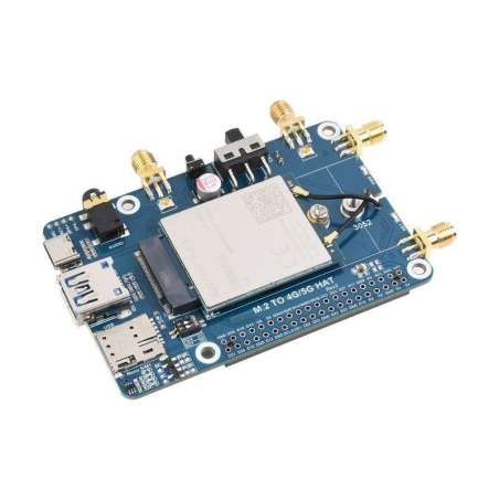 Raspberry Pi LTE Cat 6 Communication HAT, LTE-A Global Multi-band,GNSS, EM060K-GL Module (WS-24387)