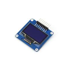 1.3inch 128x64 OLED, SPI/I2C Interfaces, Curved/Horizontal Pinheader , SH1106 (WS-10444)