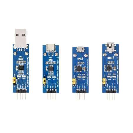 PL2303 USB To UART (TTL) Communication Module, Type A USB  Connector (WS-20265)