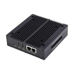 NAS Multi-functional Mini-Computer  for RPi Compute Module 4 (NOT included), Network Storage, Dual Solid State Drive  (WS-24678)
