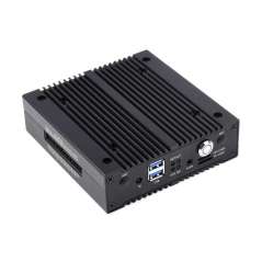 NAS Multi-functional Mini-Computer  for RPi Compute Module 4 (NOT included), Network Storage, Dual Solid State Drive  (WS-24678)