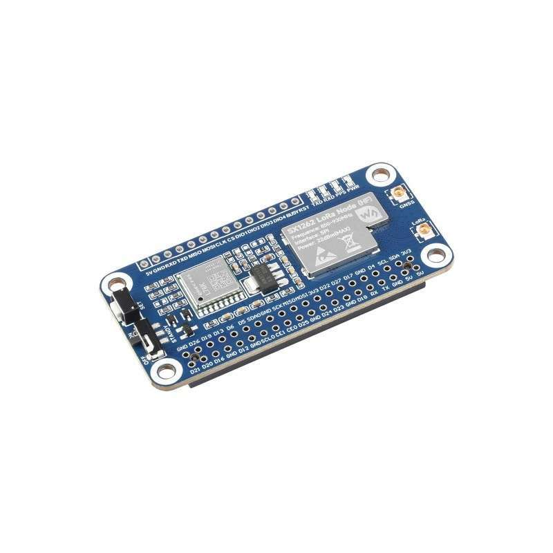 SX1262 LoRaWAN Node Module for Raspberry Pi,Magnetic CB antenna, 868/915MHz + GNSS Function (WS-24654)