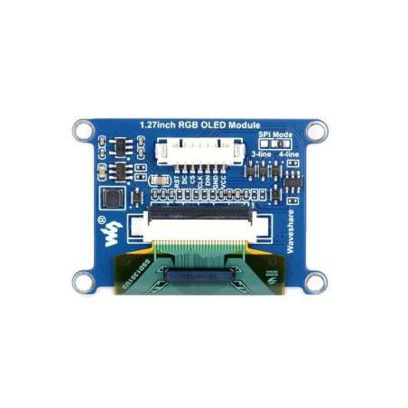 1.27inch RGB OLED Display Module, 128×96 Resolution, 262K Colors, SPI Interface (WS-24691)