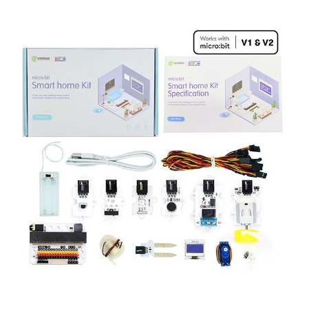 micro:bit Smart Kit 2021 - Micro:bit Board  V2,Smart Home Kit,Ring:bit Car,Rainbow LED pasik
