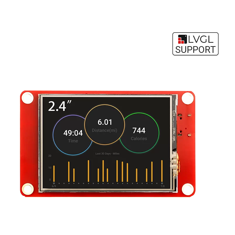 ESP32 display-2.4 Inch HMI Display 240x320 SPI TFT LCD Touch Screen Compatible with Arduino/LVGL (ER-DIS03024H)