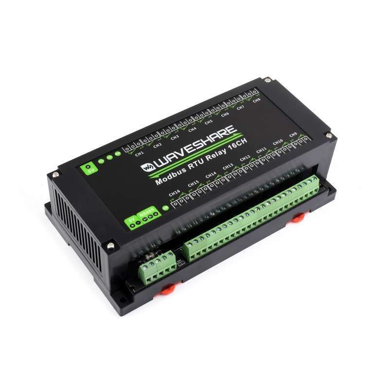 Modbus RTU 16-Ch Relay Module, RS485 Interface, With Multiple Isolation ...