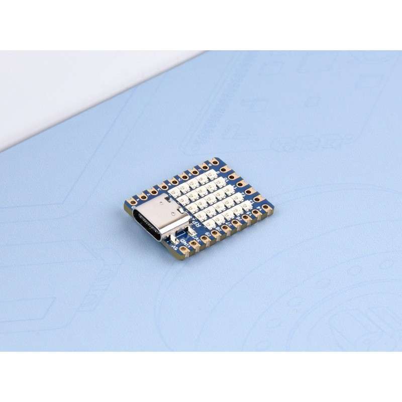 Waveshare Rp2040 Matrix Development Board Onboard 5×5 Rgb Led Matrix Based On Official Rp2040 6501