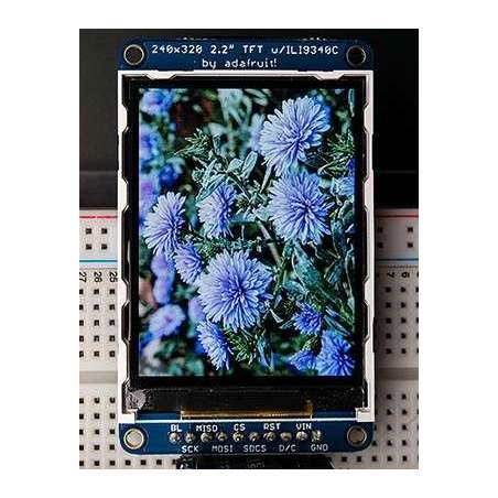 TFT LCD 2.2" 18bit color ILI9340 +microSD (Adafruit 1480)