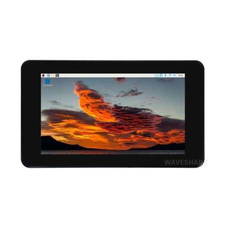 7inch Capacitive Touch Display, DSI Interface, IPS Screen, 800×480, 5-Point Touch, with case (WS-25270)