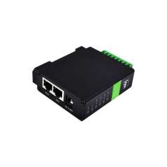 RS232 RS485 to RJ45 PoE Ethernet Serial Server, RS232/485 Dual Independent Ethernet Ports (WS-25391)