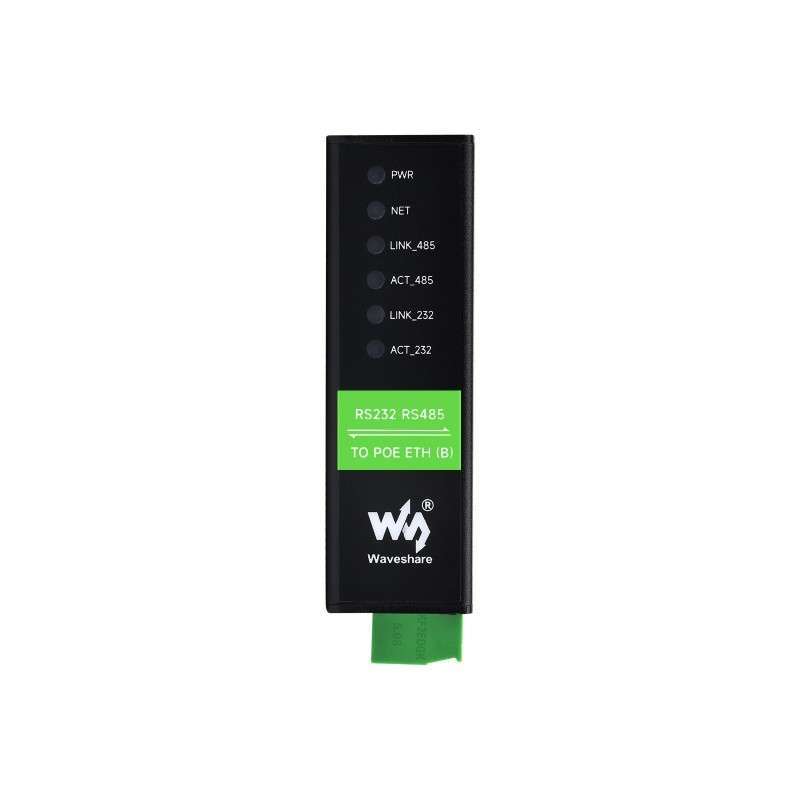 RS232 RS485 to RJ45 PoE Ethernet Serial Server, RS232/485 Dual ...