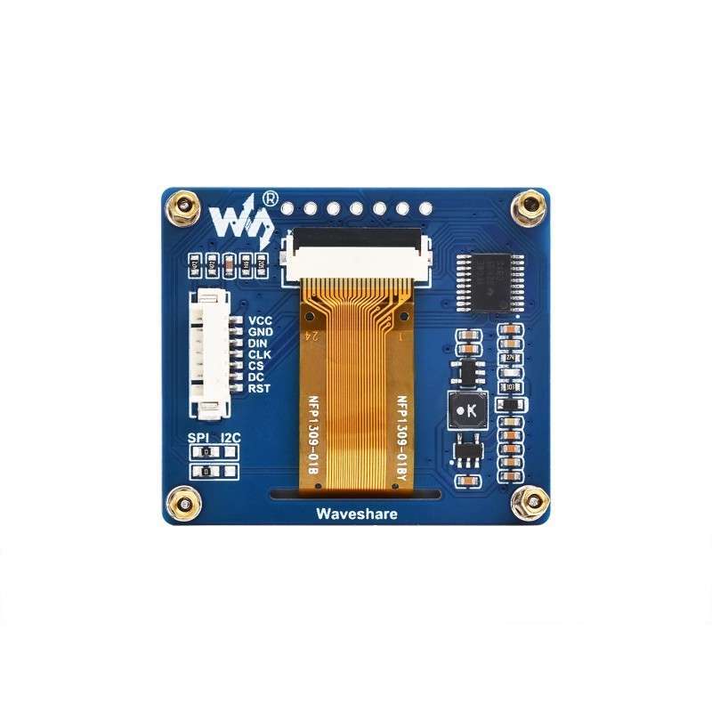1.54inch OLED WHITE Display Module, 128×64 Resolution, SPI / I2C ...