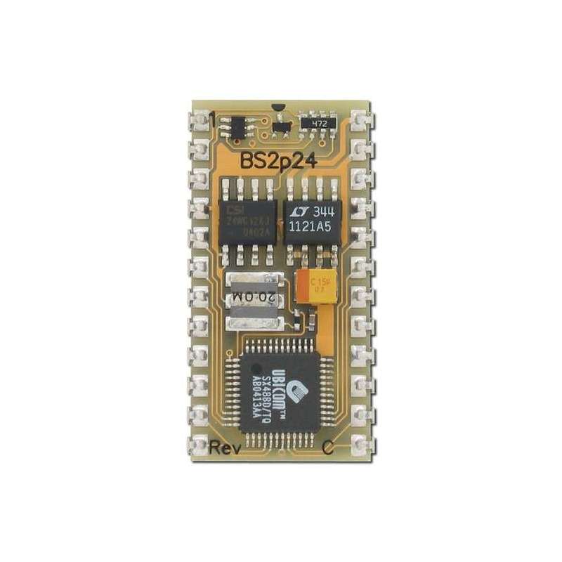 BS2P24 (Parallax) BASIC Stamp 2p 24-Pin Microcontroller Module