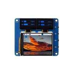Raspberry Pi OLED/LCD HAT, Onboard 2inch IPS LCD Main and Dual 0.96inch Blue OLED Secondary Screens (WS-25587)