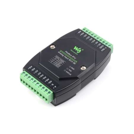 Industrial 8-Ch Analog Acquisition Module, 12-bit High-precision, voltage mode  0~10V (WS-25767)