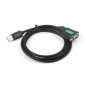 Industrial USB To RS232 Serial Adapter Cable, USB Type A To DB9 Female Port, FT232RL, Cable 1.5m (WS-26011)