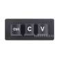 Ctrl C/V Shortcut Keyboard For Programmers (Basic version) 3-Key Development Board, Adopts RP2040 Chip (WS-26464)