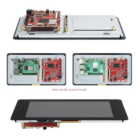 CrowVision 7.0 Inch Touch HDMI 1024x600 IPS LCD for Raspberry Pi ...