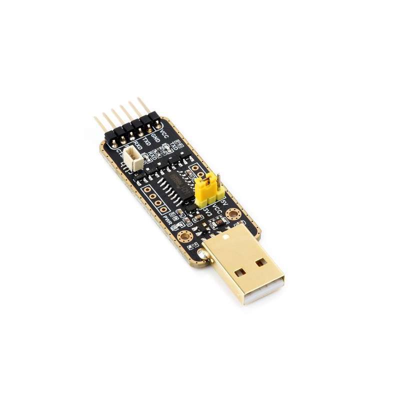 USB to UART Debugger Module for Raspberry Pi 5, USB-A, UART High Baud Rate (WS-26619)