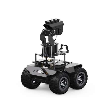 RaspRover Open-source 4WD AI Robot, Dual controllers, All-metal Body, Computer Vision, Suitable for Raspberry Pi 4B (WS-26820)