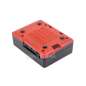 Argon NEO Aluminum Alloy Case for Raspberry Pi 5, Built-in Cooling Fan, Black / Red Color, Removable Cover (WS-26587)