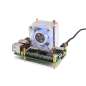 ICE Tower CPU Cooling Fan for Raspberry Pi 5, Raspberry Pi 5 Cooler, U-Shaped Copper Tube,RGB LED (WS-27033)