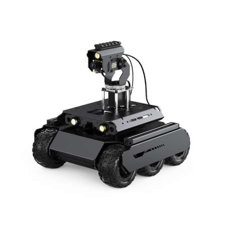 UGV Rover Open-source 6 Wheels 4WD AI Robot, Dual controllers, All-metal Body, Raspberry Pi 5 (WS-27247)