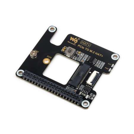 PCIe To M.2 Adapter for Raspberry Pi 5, Supports NVMe M.2 Solid State Drive, HAT + 256GB (WS-27523)