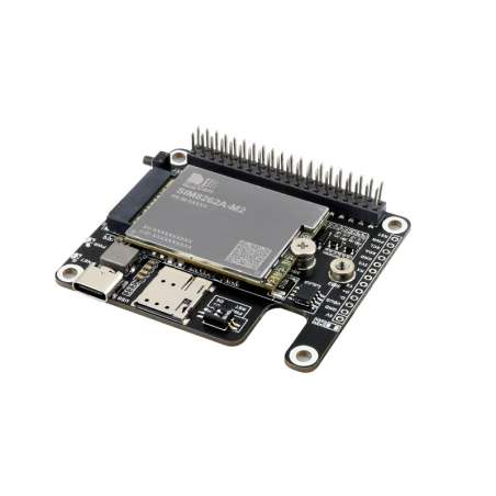 PCIe to 5G/4G/3G SIM8262A-M2 HAT Raspberry Pi 5 HAT, 3042/3052 SIMCom/Quectel 5G modules (WS-27360)