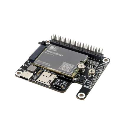 PCIe To 5G/4G/3G SIM8262E-M2 HAT Raspberry Pi 5 HAT, 3042/3052 SIMCom/Quectel 5G Modules (WS-27359)