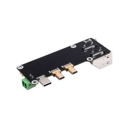 Micro HDMI to HDMI Multifunctional Adapter for Raspberry Pi5/4B, Two Power Supply, Dual 4K (WS-27009)