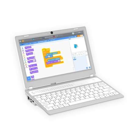 CrowPi L (White) Real Raspberry Pi Laptop  (ER-SER35001L) Advanced Kit - obsahuje Raspberry Pi 4B/4GB