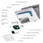 CrowPi L (White) Real Raspberry Pi Laptop  (ER-SER35001L) Advanced Kit - obsahuje Raspberry Pi 4B/4GB