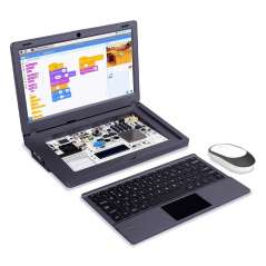CrowPi2 (Silver) All In One Raspberry Pi Laptop & STEM Learning (ER-SER35002P) Advanced Kit +RPI4B/4GB