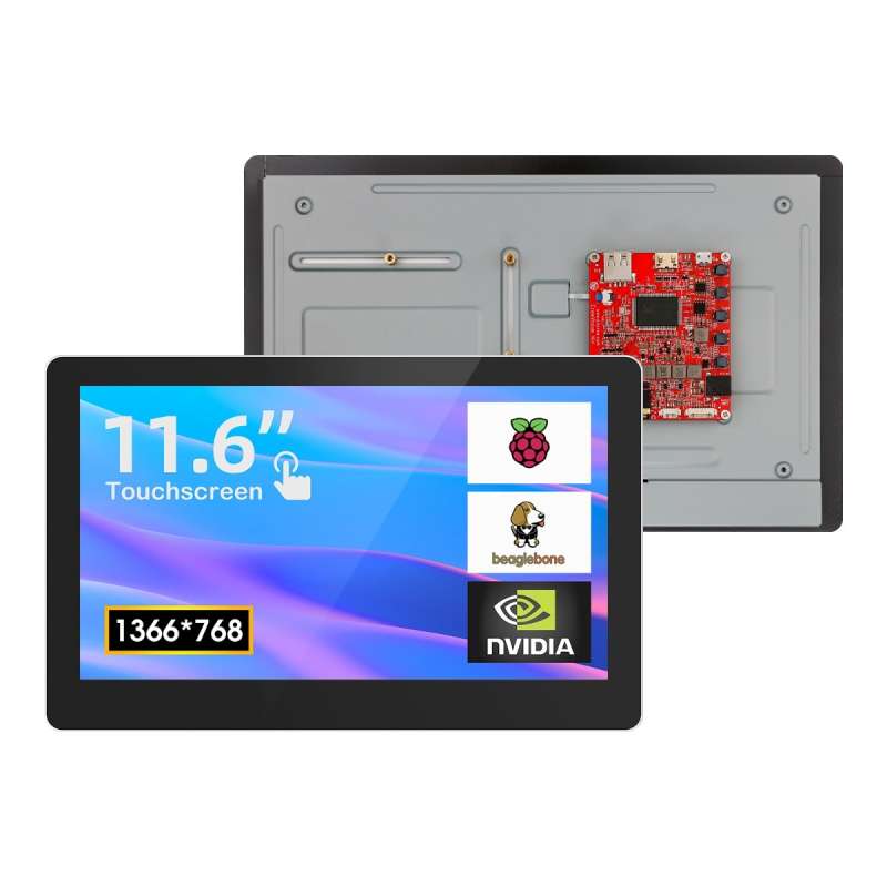 CrowVision 11.6” Raspberry Pi Capacitive Touch Display HD 1366x768 IPS ...