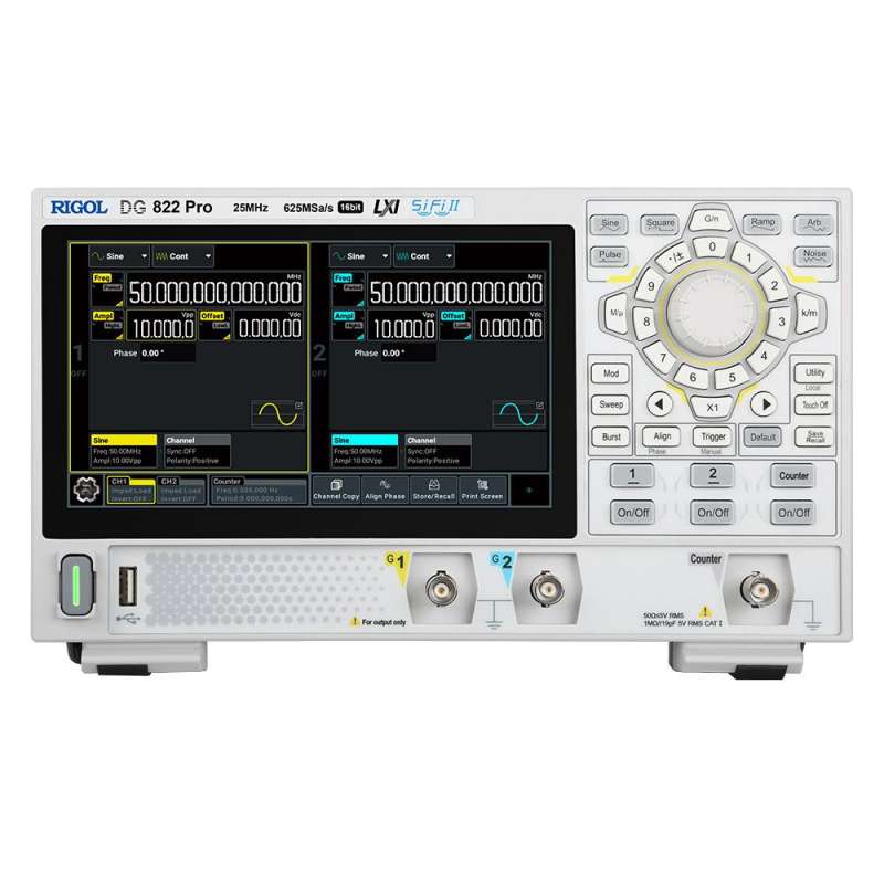 Generator DG822 Pro (RIGOL) 2x25MHz, 625MSa/S, 2Mpts