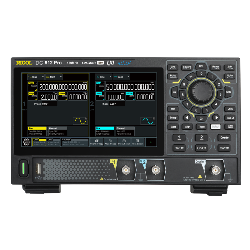 Generator DG912 Pro (RIGOL) 2x150MHz, 1.25GSa/S, 16Mpts