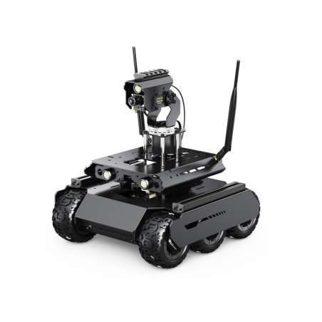 UGV Rover 6 Wheels 4WD AI Robot Jetson Orin 360° Flexible Omnidirectional Pan-Tilt, Orin Nano 4GB (WS-27773)